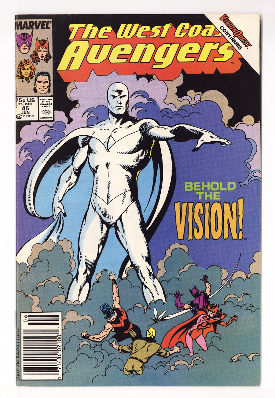 West Coast Avengers Vol 2 45  FN+ (6.5)   (1989)   Newsstand  