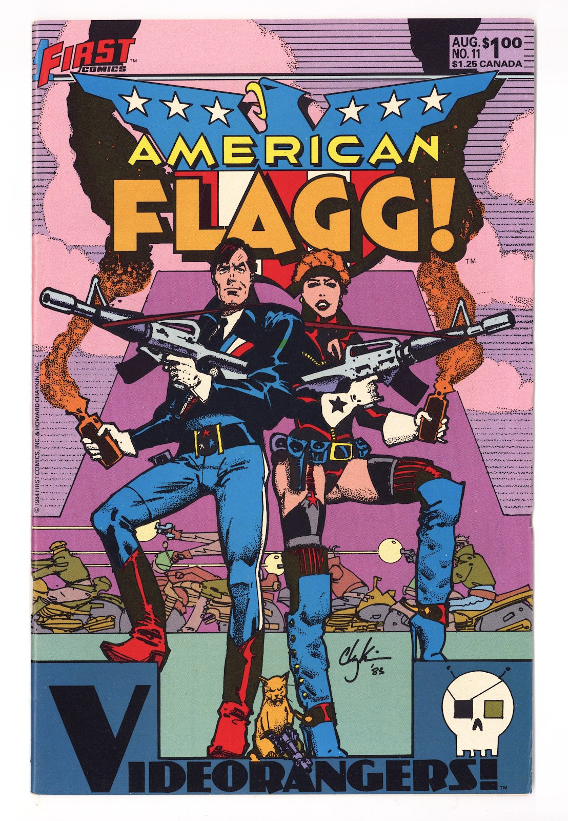 American Flagg! Vol 1 11 Mid Grade (1984) 