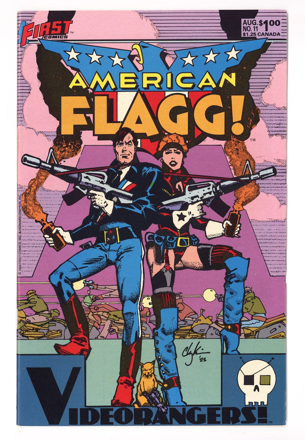 American Flagg! Vol 1 11 Mid Grade (1984)