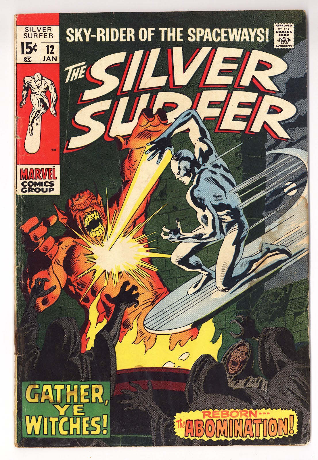 The Silver Surfer Vol 1 12 GD/VG (3.0) (1970)  