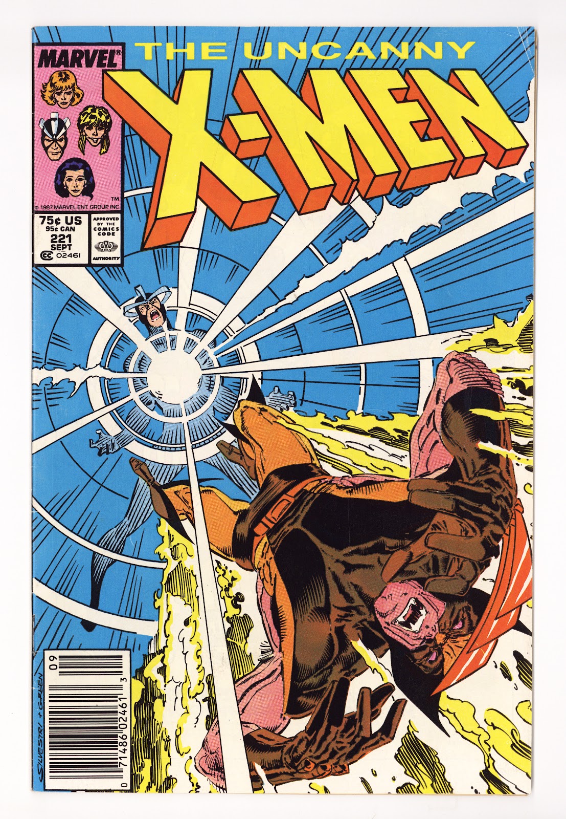The Uncanny X-Men Vol 1 221 FN- (5.5) (1987) Newsstand 