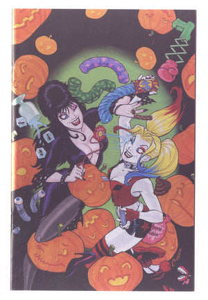 Harley Quinn x Elvira 1 NM- (9.2) (2025) Conner Foil Virgin Variant