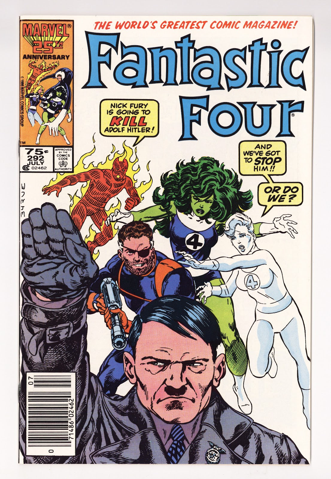 Fantastic Four Vol 1 292 High Grade (1986) Newsstand 