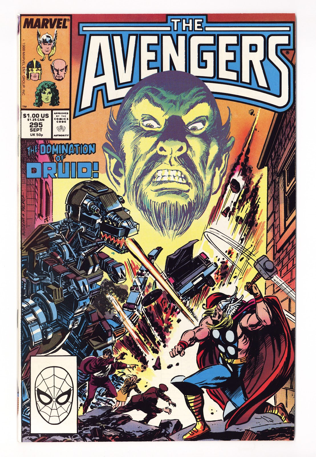 The Avengers Vol 1 295 High Grade (1988) 