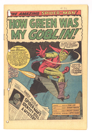 The Amazing Spider-Man Vol 1 39 Coverless (1966)