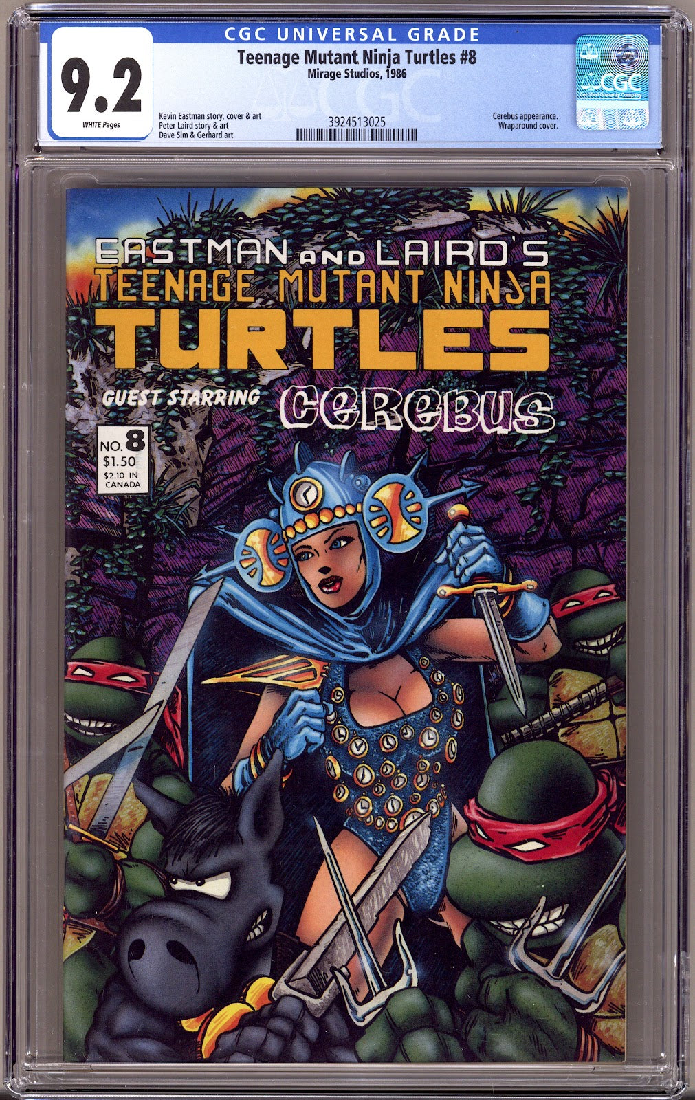 Teenage Mutant Ninja Turtles Vol 1 8 CGC 9.2 (NM-)   (1986)