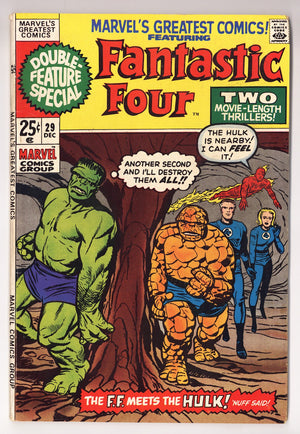 Marvel's Greatest Comics 29 VG/FN (5.0) (1970)