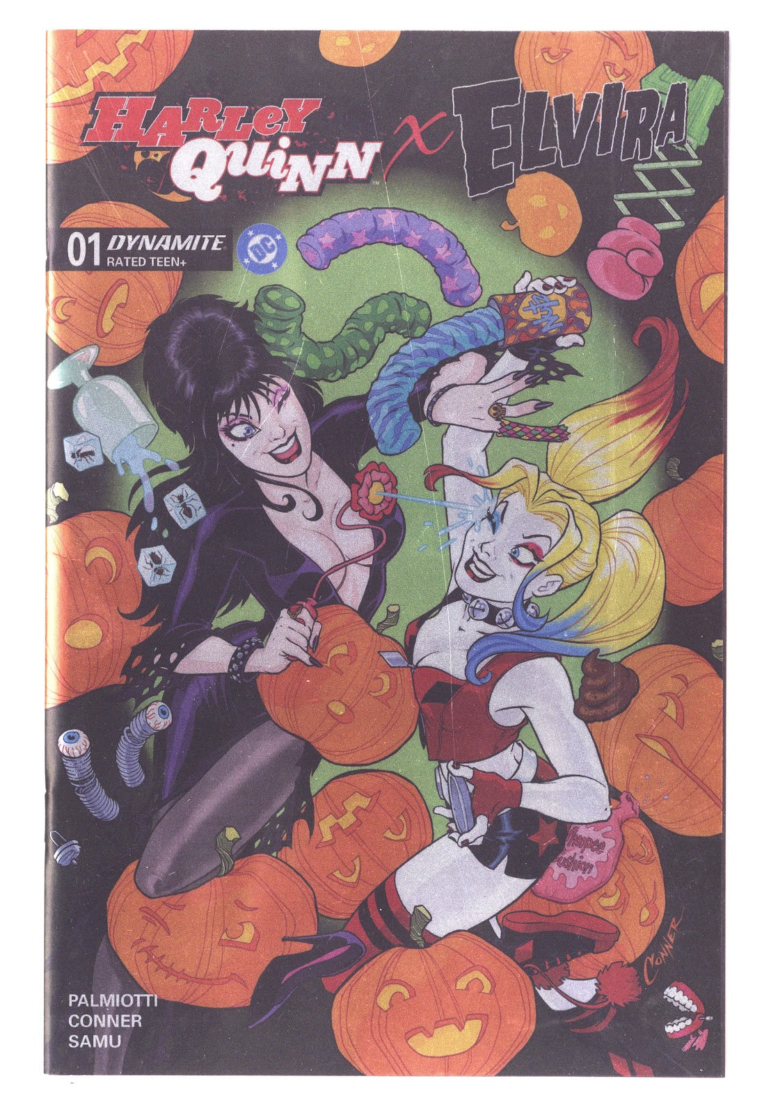 Harley Quinn x Elvira Vol 1 1 High Grade (2025) Conner Foil Variant 