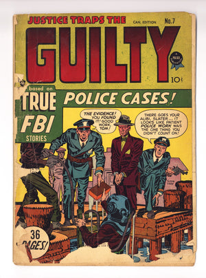 Justice Traps the Guilty 7 Back Cover Missing (1948) Canadian Edition
