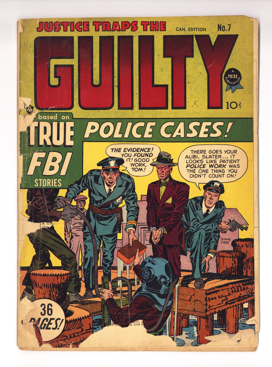 Justice Traps the Guilty 7 Back Cover Missing (1948) Canadian Edition 