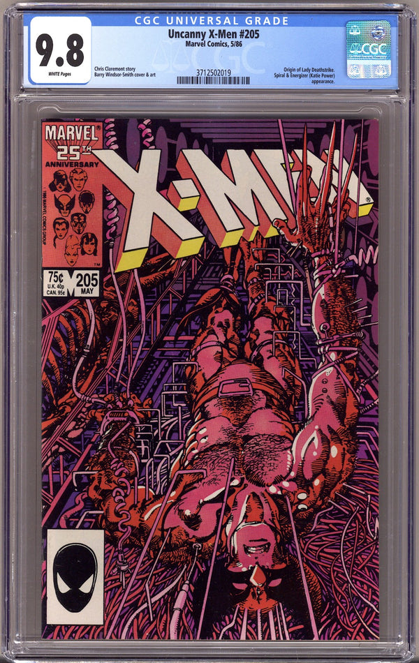 The Uncanny X-Men Vol 1 205 CGC 9.8 (NM/M)   (1986)