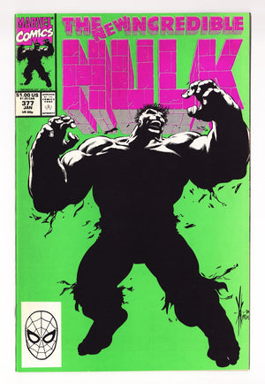 The Incredible Hulk Vol 1 377 VF/NM (9.0) (1991) Signed x2 1st Page Dale Keown & Bob McLeod