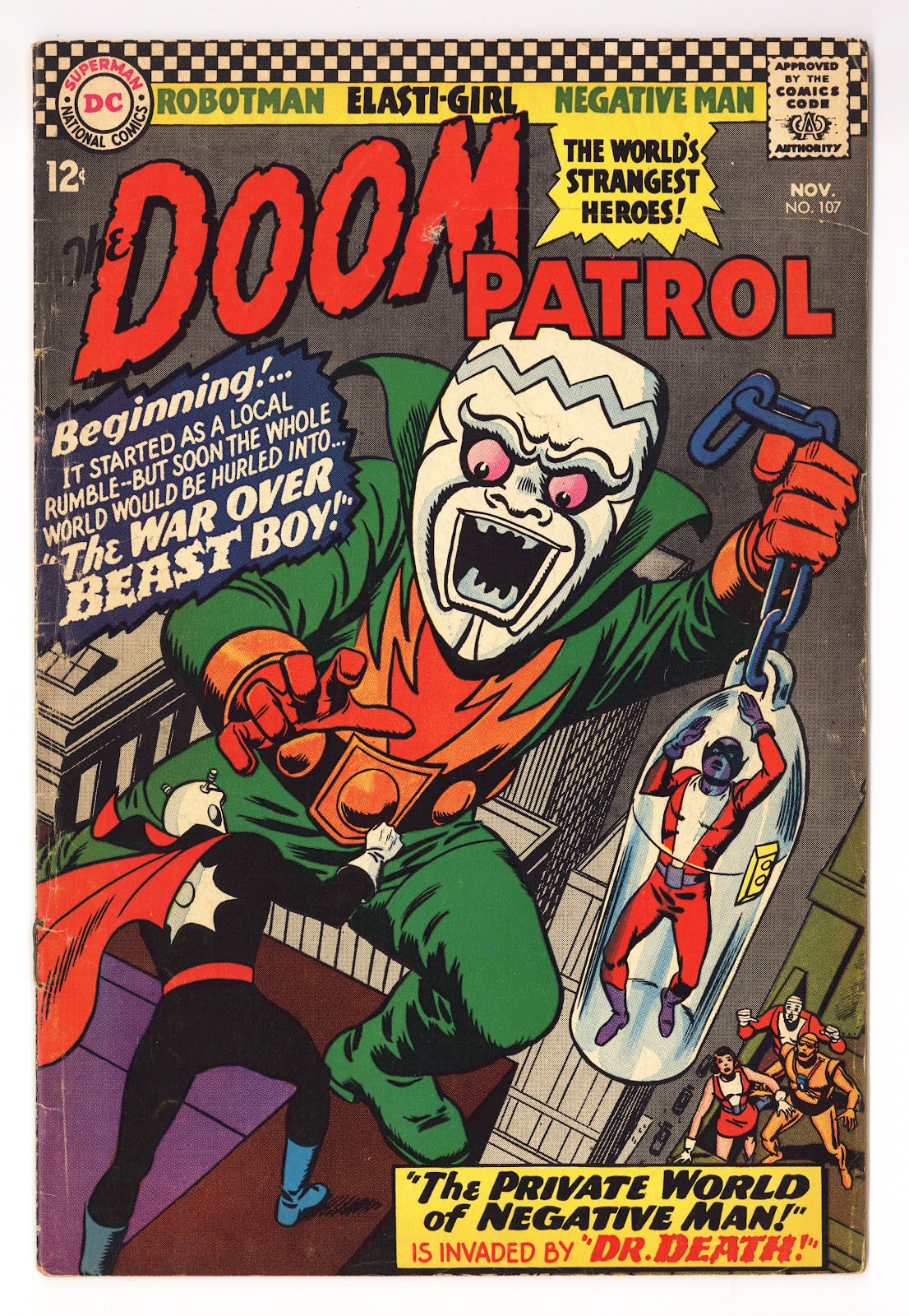 The Doom Patrol Vol 1 107  VG+ (4.5)   (1966)     