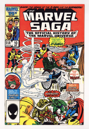 The Marvel Saga the Official History of the Marvel Universe 10 High Grade (1986) Direct