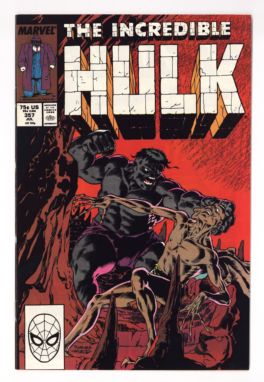 The Incredible Hulk Vol 1 357  High Grade   (1989)     