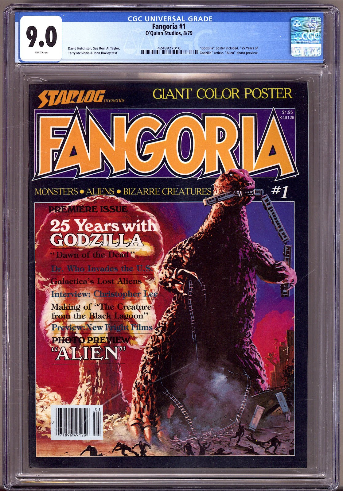 Fangoria 1 CGC 9.0 (VF/NM) (1979) 