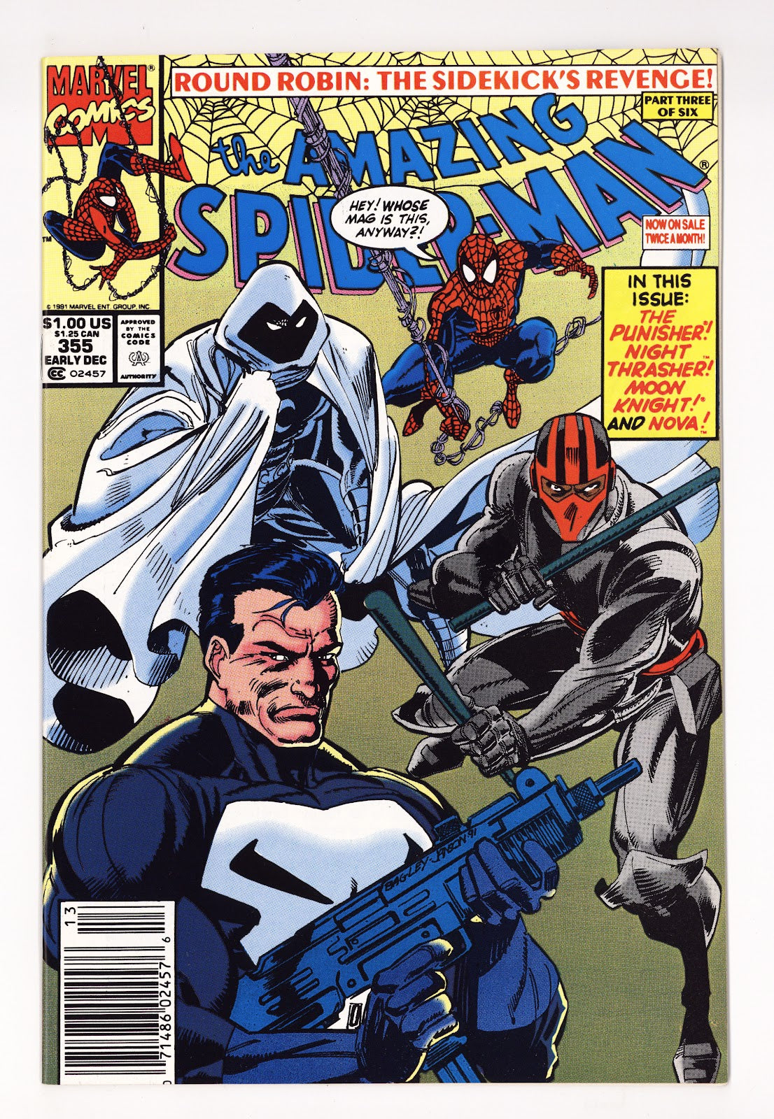 The Amazing Spider-Man Vol 1 355 High Grade (1991) Newsstand 