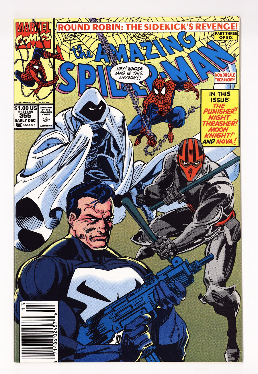 The Amazing Spider-Man Vol 1 355 High Grade (1991) Newsstand 