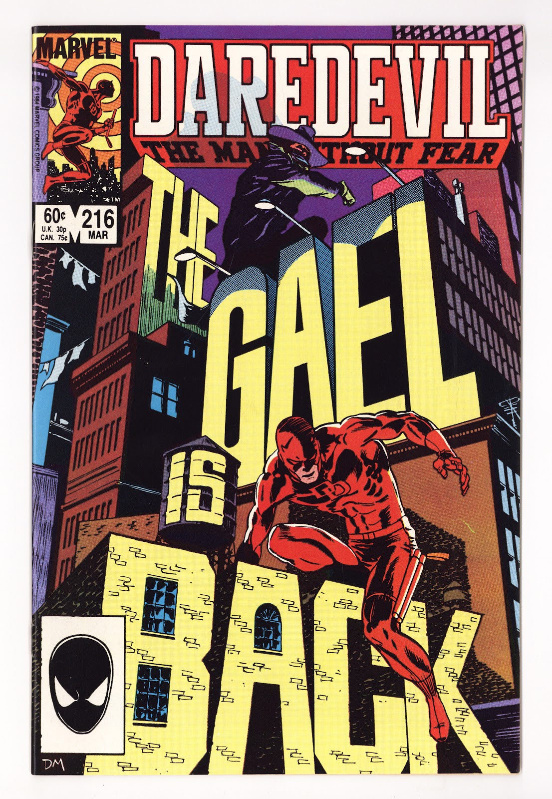 Daredevil Vol 1 216  High Grade   (1985)   Direct  