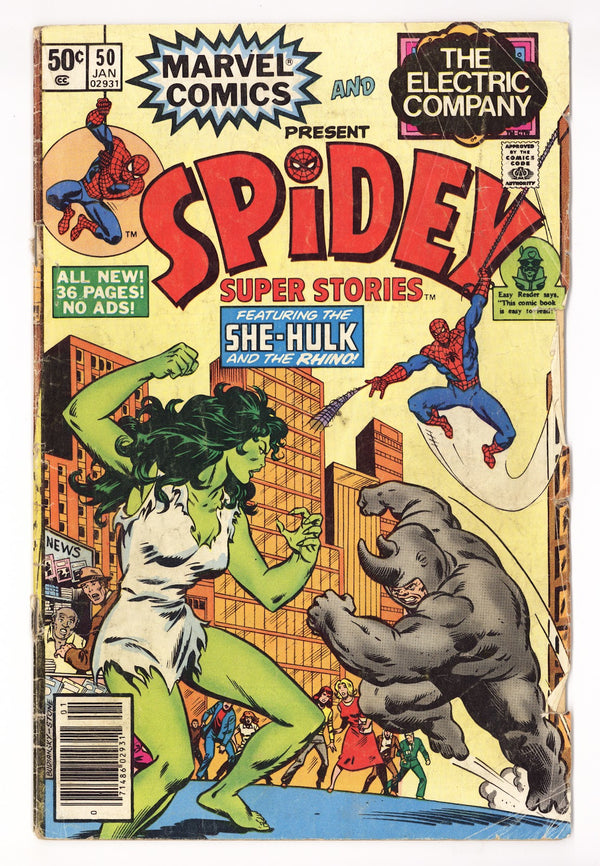 Spidey Super Stories 50 Very Low Grade (1981) Newsstand