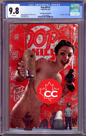 Pop Kill 1 CGC 9.8 (NM/M) (2022) Hughes Risque Exclusive Variant