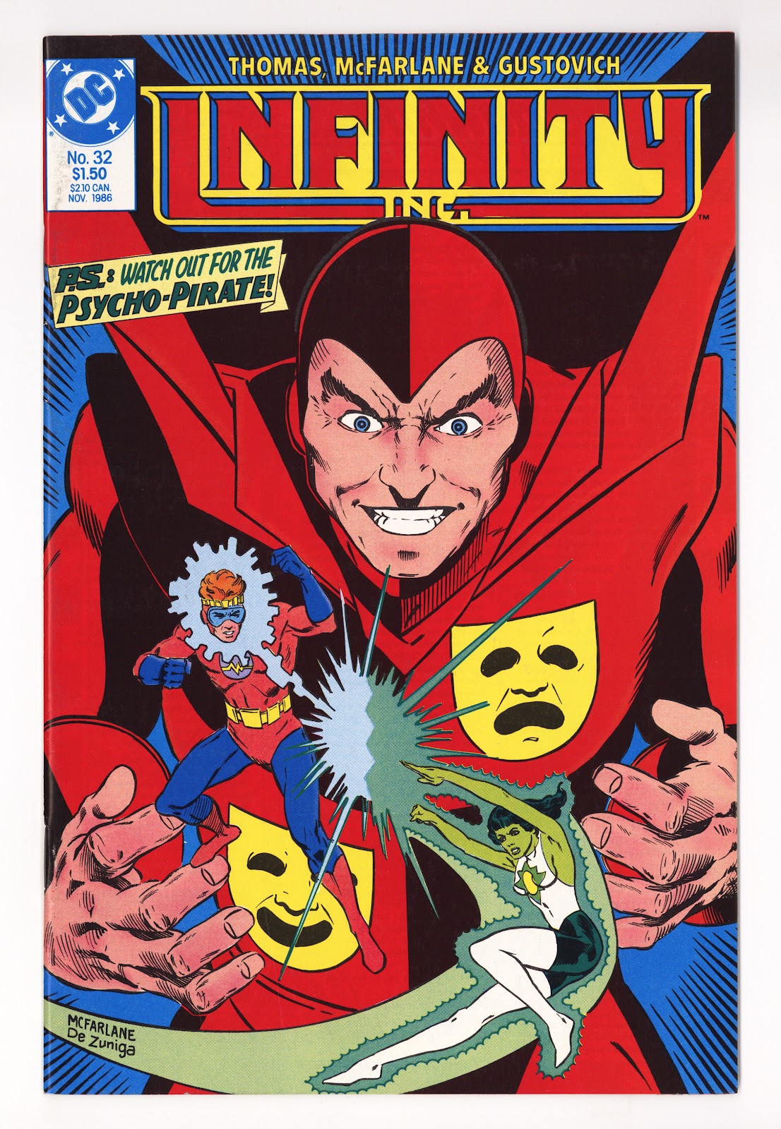 Infinity, Inc. Vol 1 32  Mid Grade   (1986)     