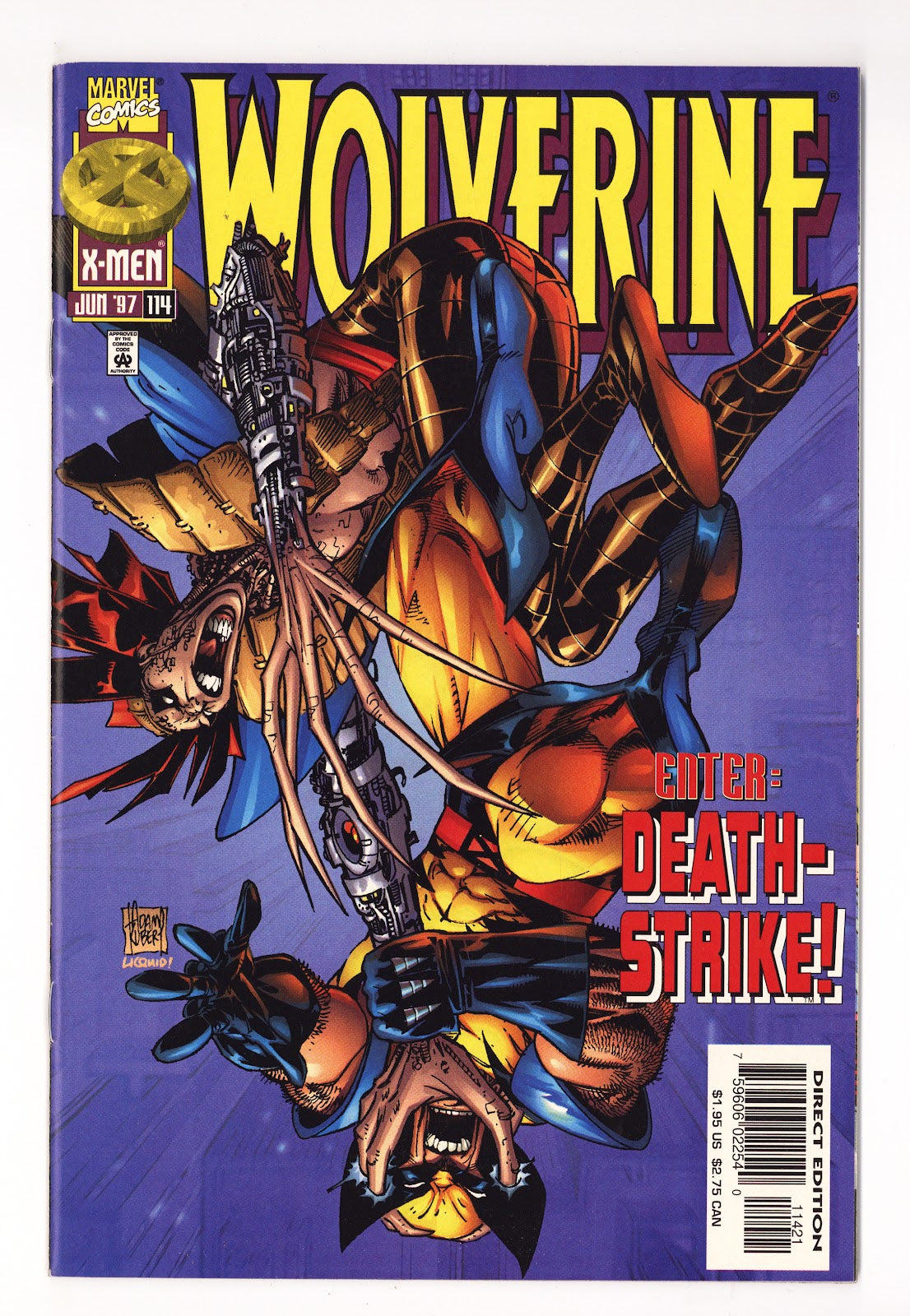 Wolverine Vol 2 114  High Grade   (1997) Purple  Variant  