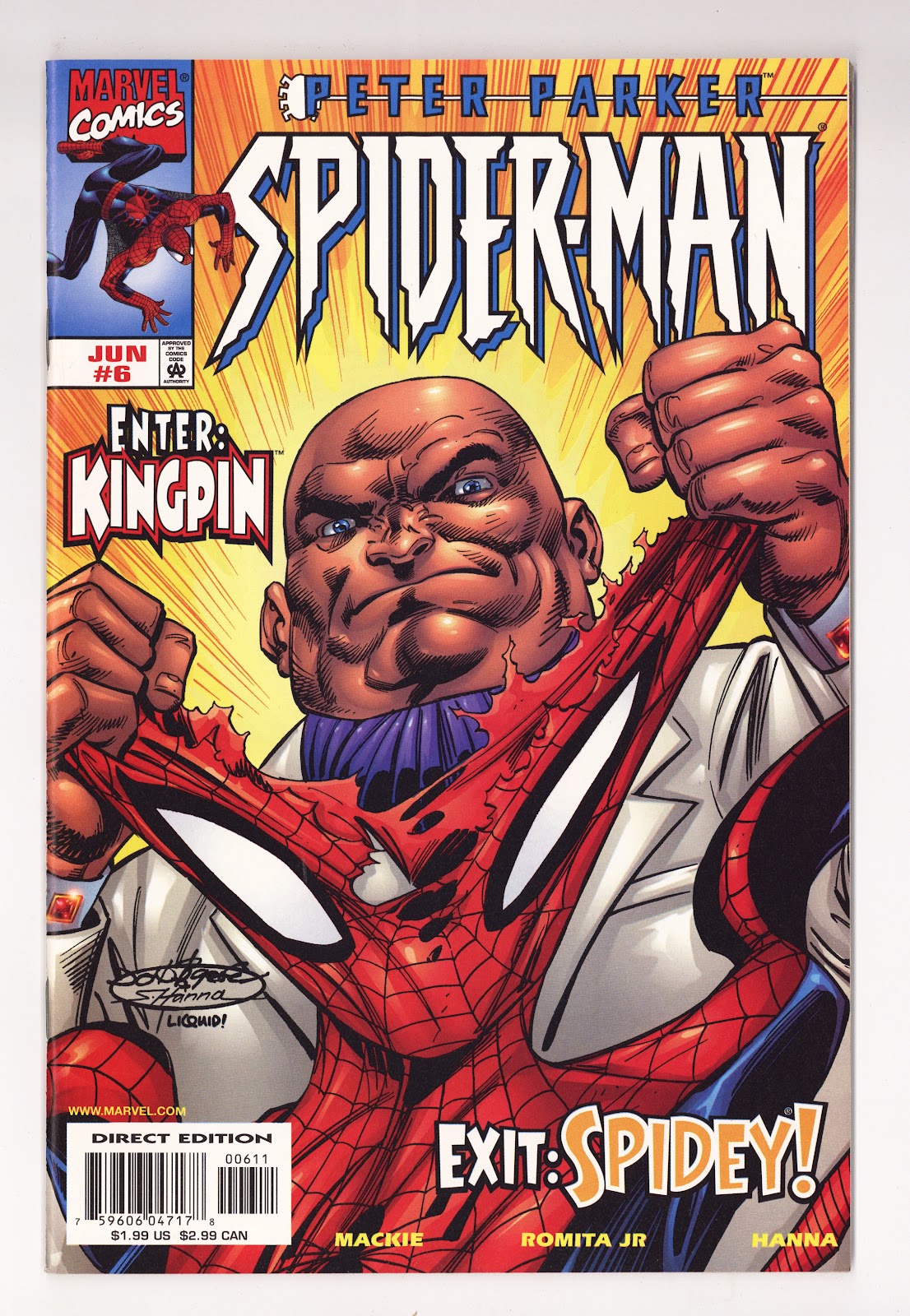Peter Parker: Spider-Man 6 High Grade (1999) Direct Edition 