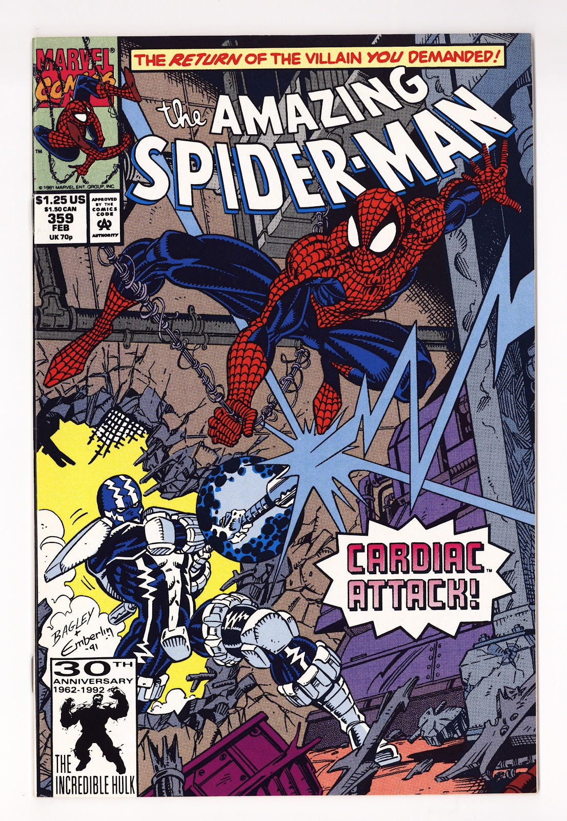 The Amazing Spider-Man Vol 1 359 High Grade (1992)  