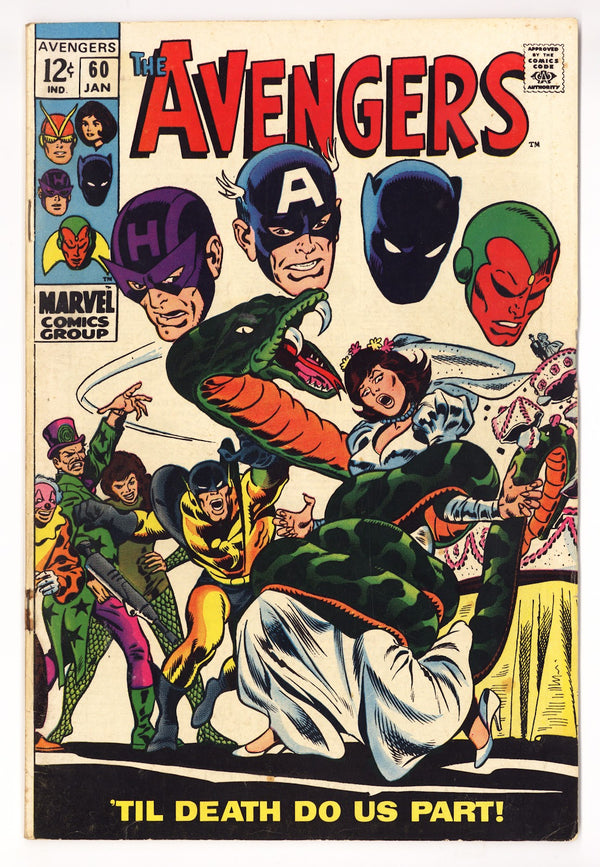 The Avengers Vol 1 60 VG (4.0) (1969)