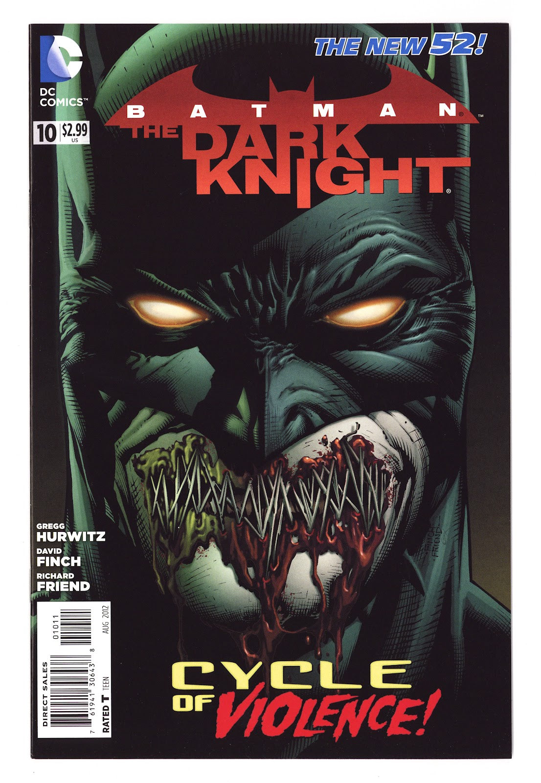 Batman: The Dark Knight 10 High Grade (2012) 