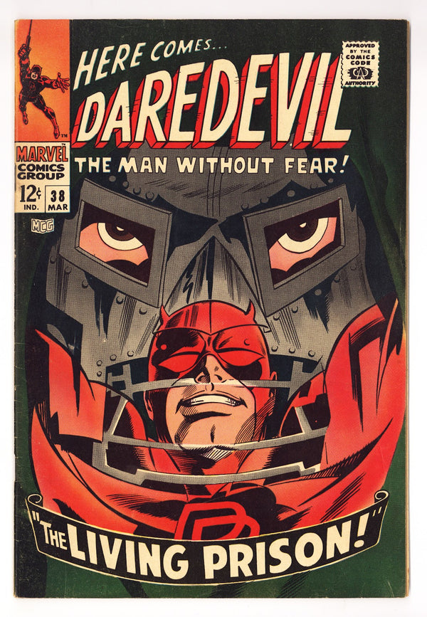 Daredevil Vol 1 38 FN/VF (7.0) Apparent, Centerfold Detached (1968)