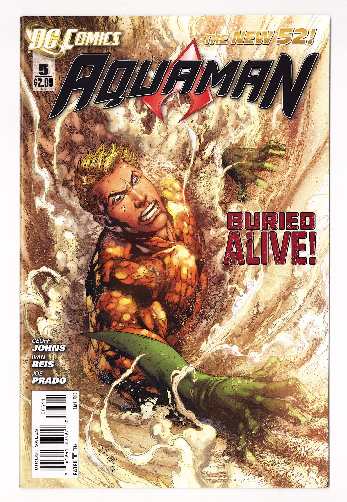 Aquaman Vol 7 5 High Grade (2012) Direct Sales 