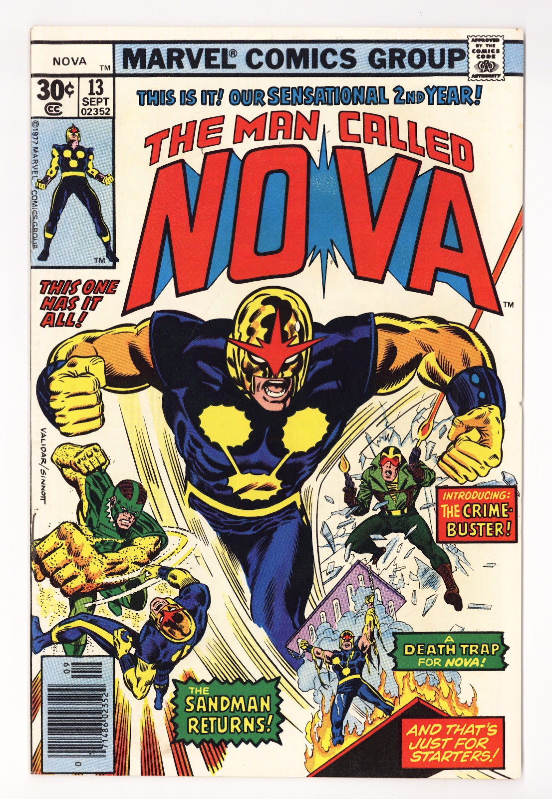 Nova Vol 1 13  High Grade   (1977)   30¢  