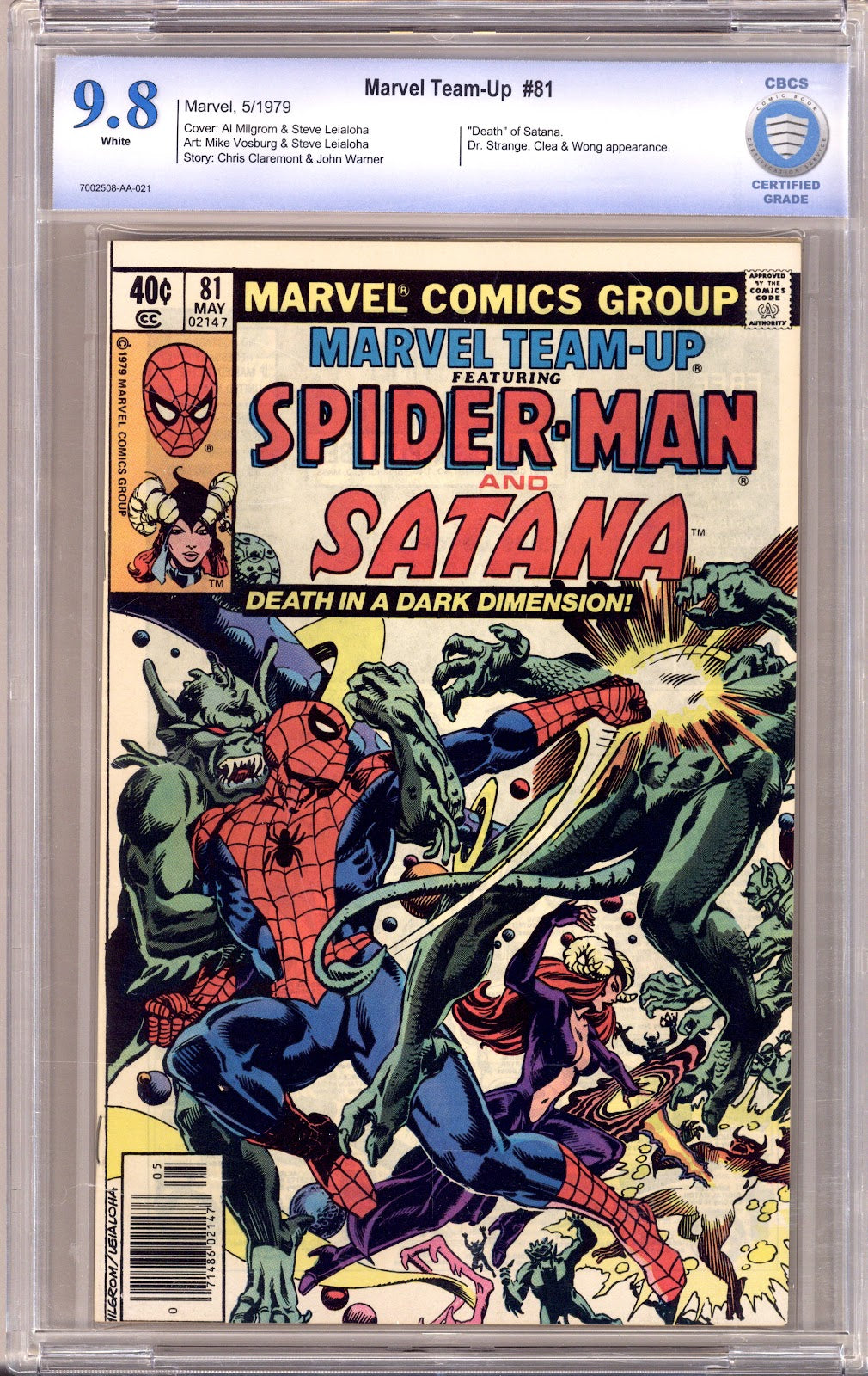 Marvel Team-Up Vol 1 81 CBCS 9.8 (NM/M) (1979) Newsstand 