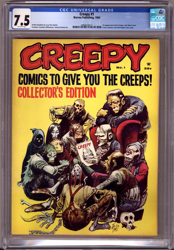 Creepy 1 CGC 7.5 (VF-) (1964)