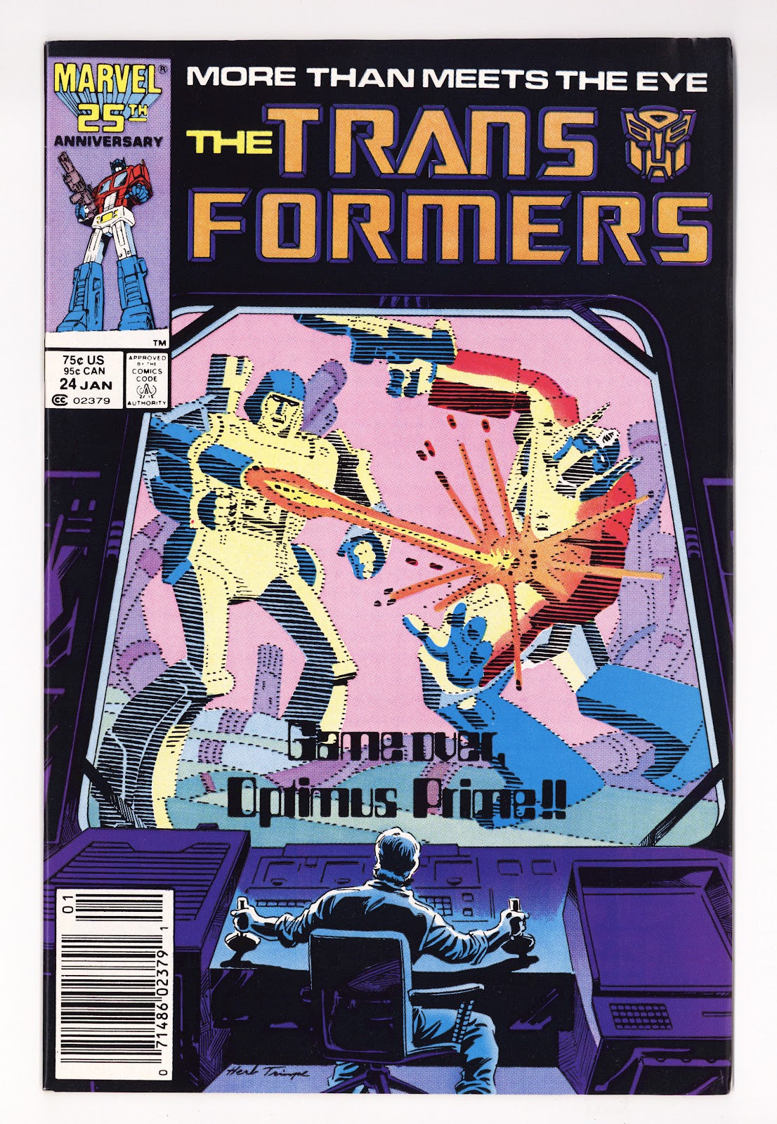 The Transformers   24  VF+ (8.5)   (1987)   Newsstand  