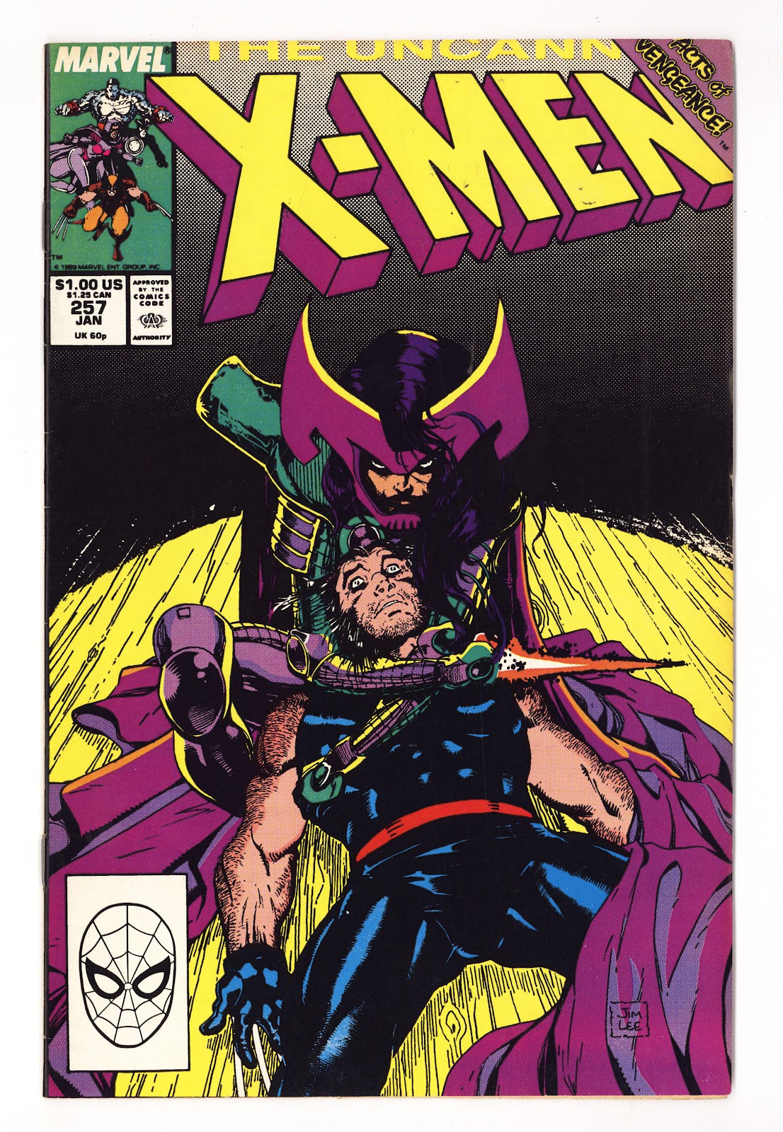 The Uncanny X-Men Vol 1 256  Mid Grade   (1989)   Direct  