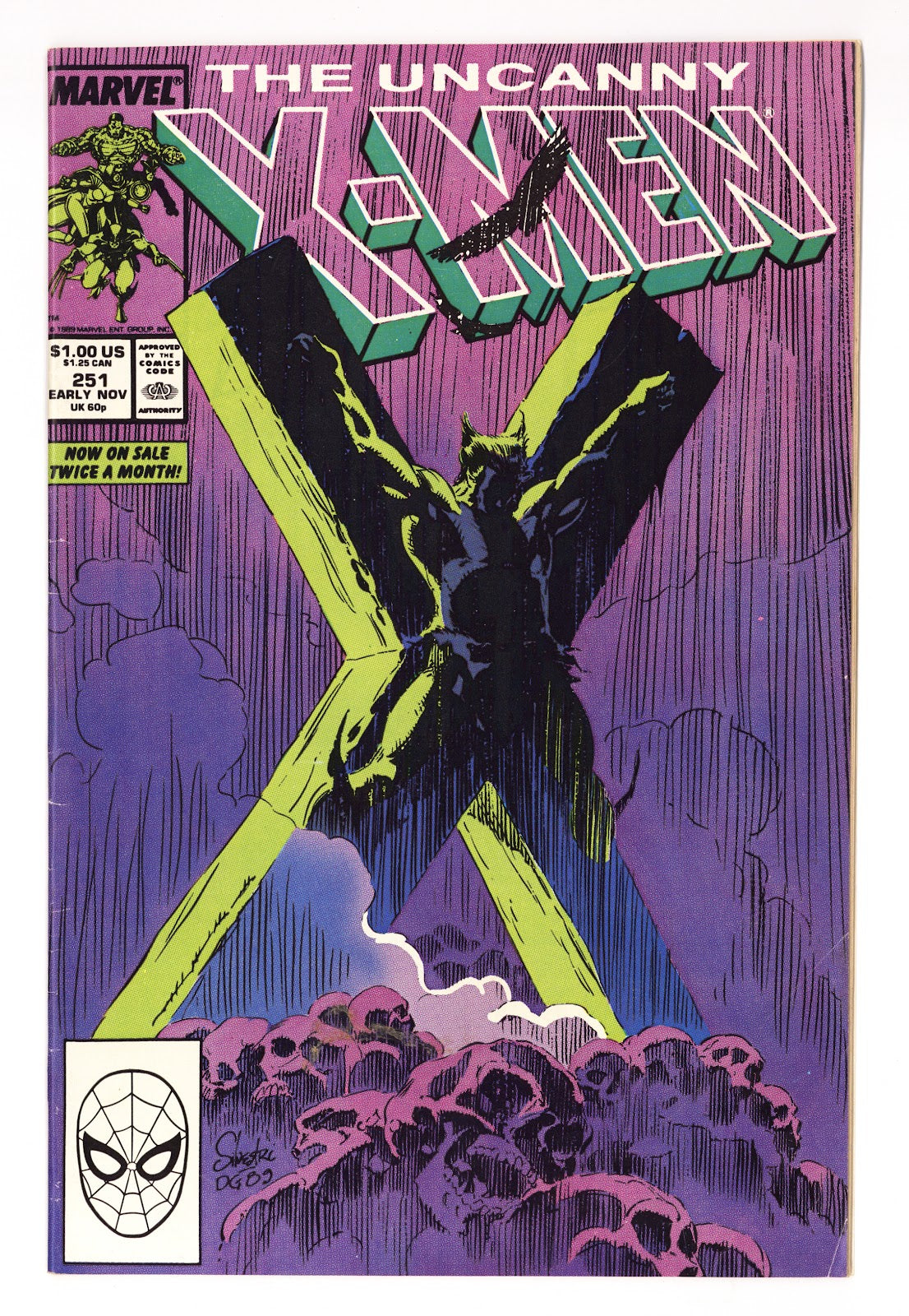 The Uncanny X-Men Vol 1 251  VG+ (4.5)   (1989)     