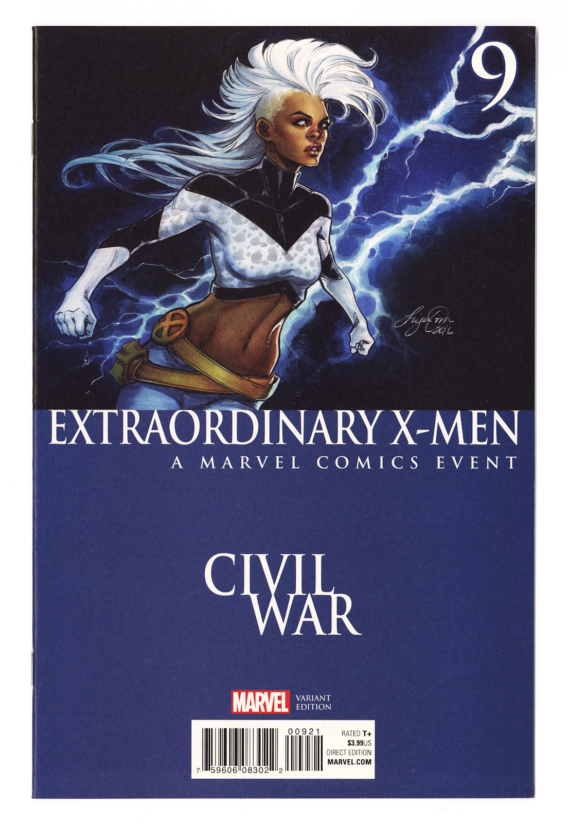Extraordinary X-Men Vol 1 9 High Grade (2016) Incentive Siya Oum Civil War Variant 