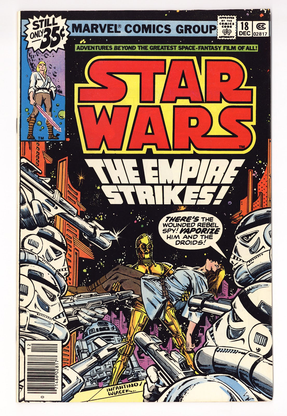 Star Wars Vol 1 18  VF- (7.5)   (1978)     