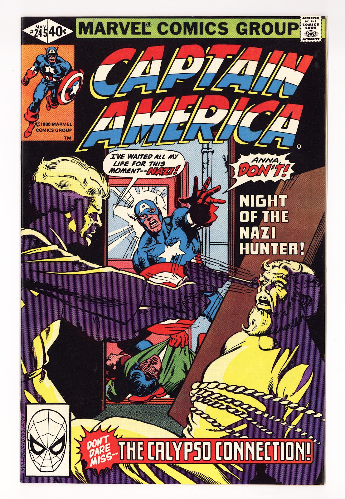 Captain America Vol 1 245  High Grade   (1980)