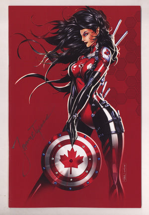 Daughters of Eden 1 VF/NM (9.0) (2023) Tyndall Canada Diamond Virgin Exclusive Variant Signed x1 Cover Jamie Tyndall