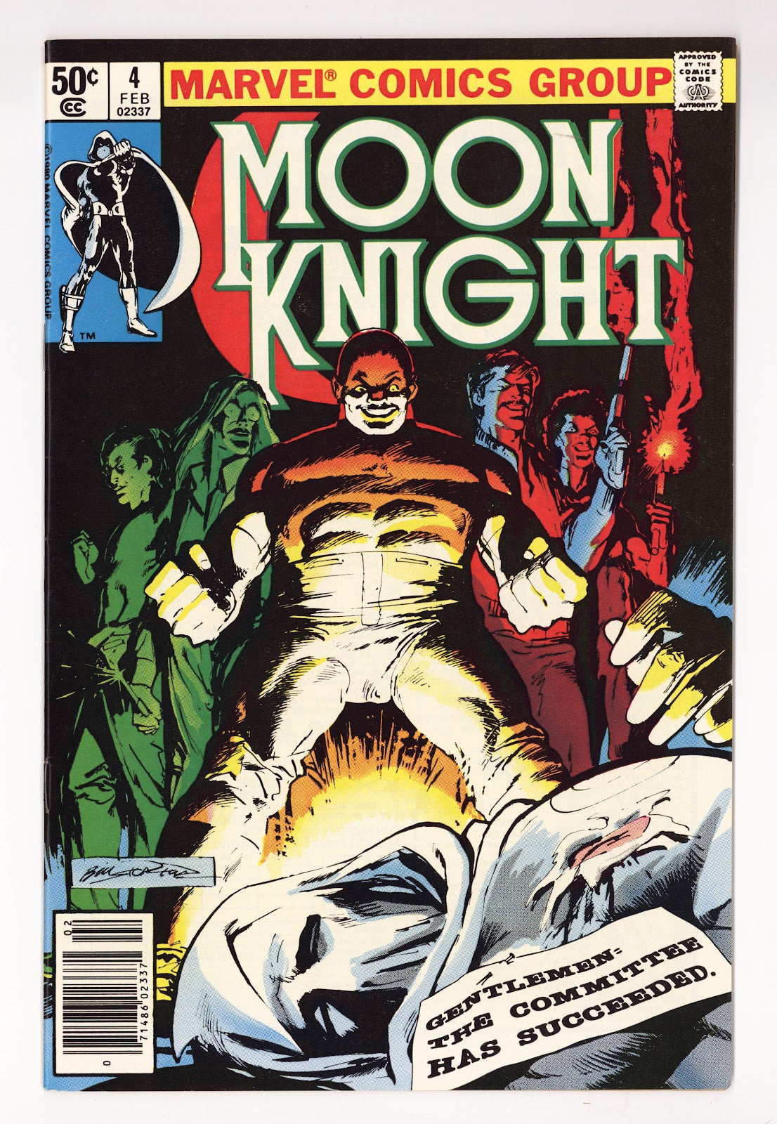 Moon Knight Vol 1 4 High Grade (1981) Newsstand 