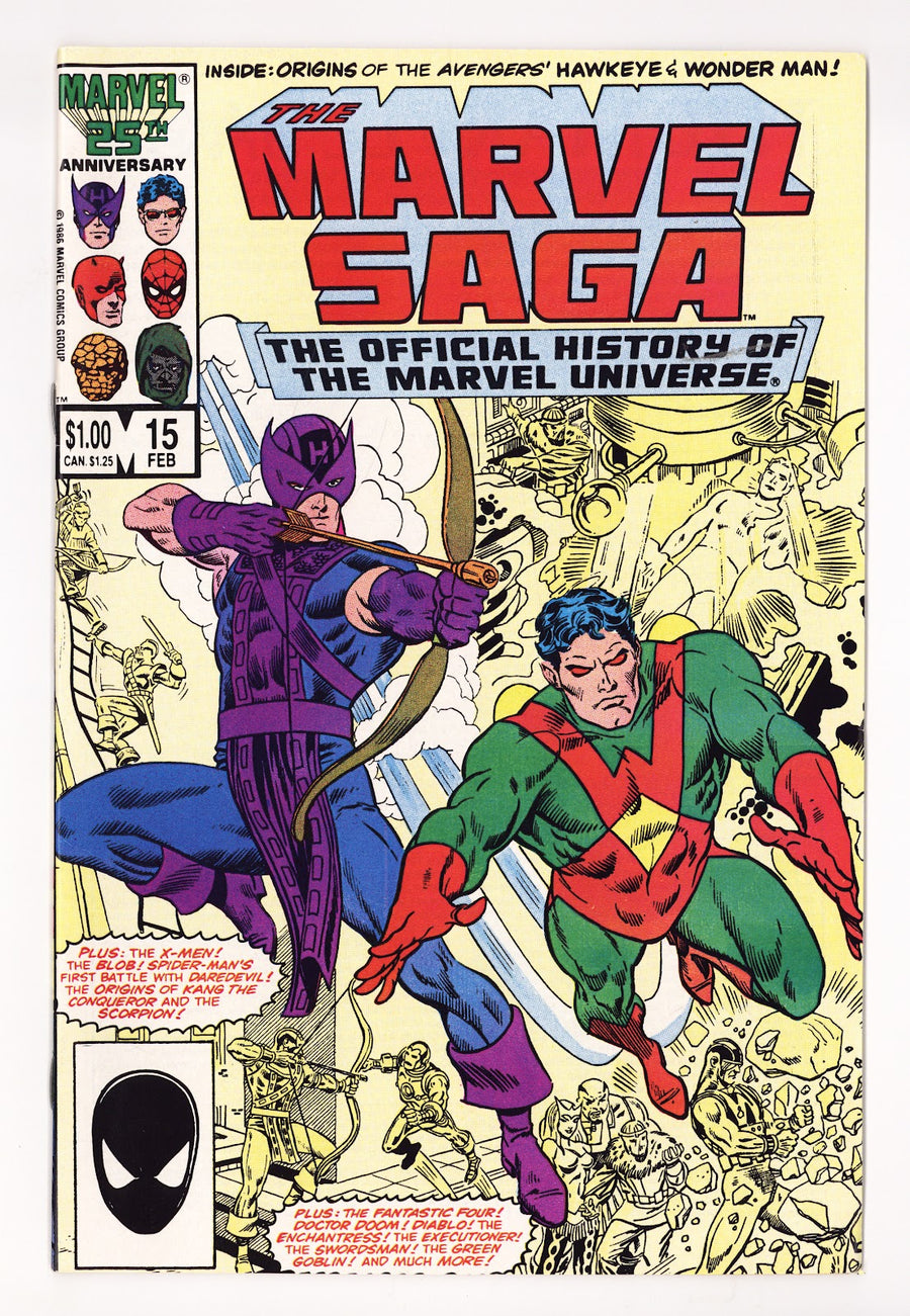 The Marvel Saga the Official History of the Marvel Universe 15 High Grade (1987) Direct 