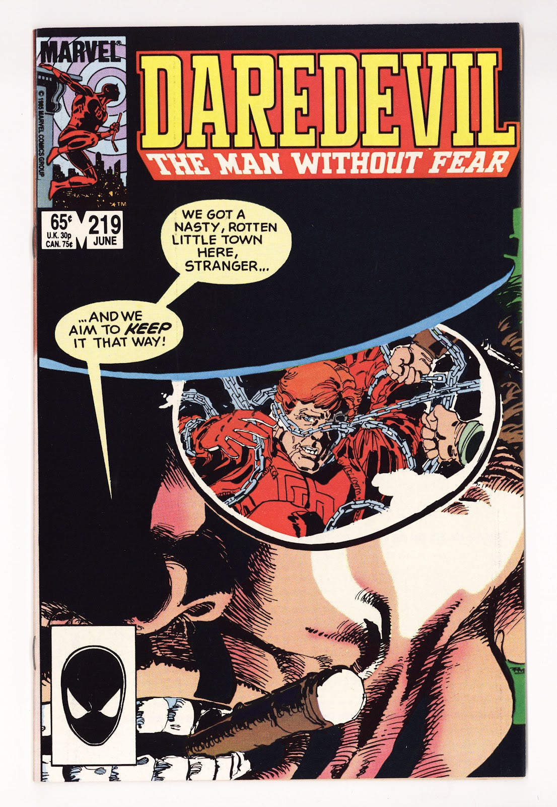 Daredevil Vol 1 219  High Grade   (1985)