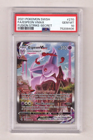 Pokemon Fusion Strike Espeon Vmax PSA 10 (2021)