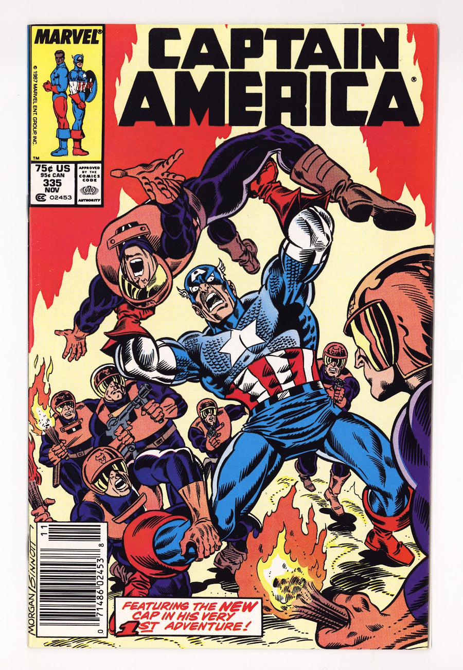 Captain America Vol 1 335  Mid Grade   (1987)   Newsstand