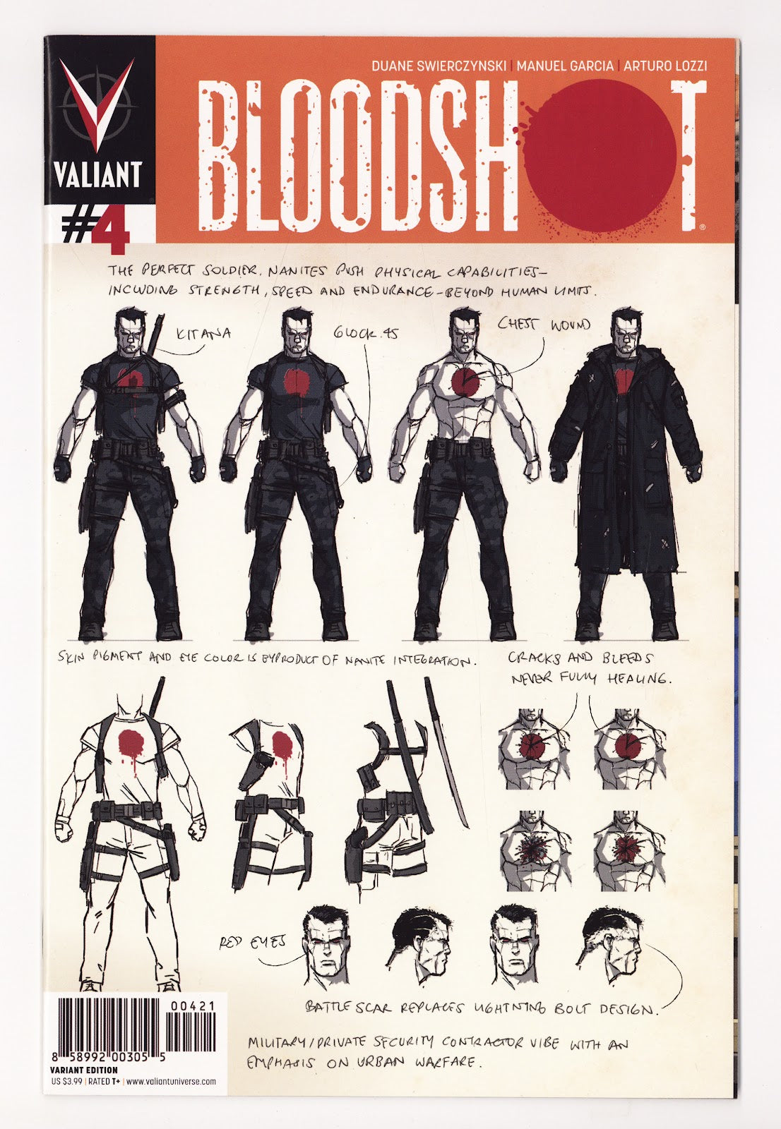 Bloodshot Vol 3 4  High Grade   (2012) Aja   Variant  