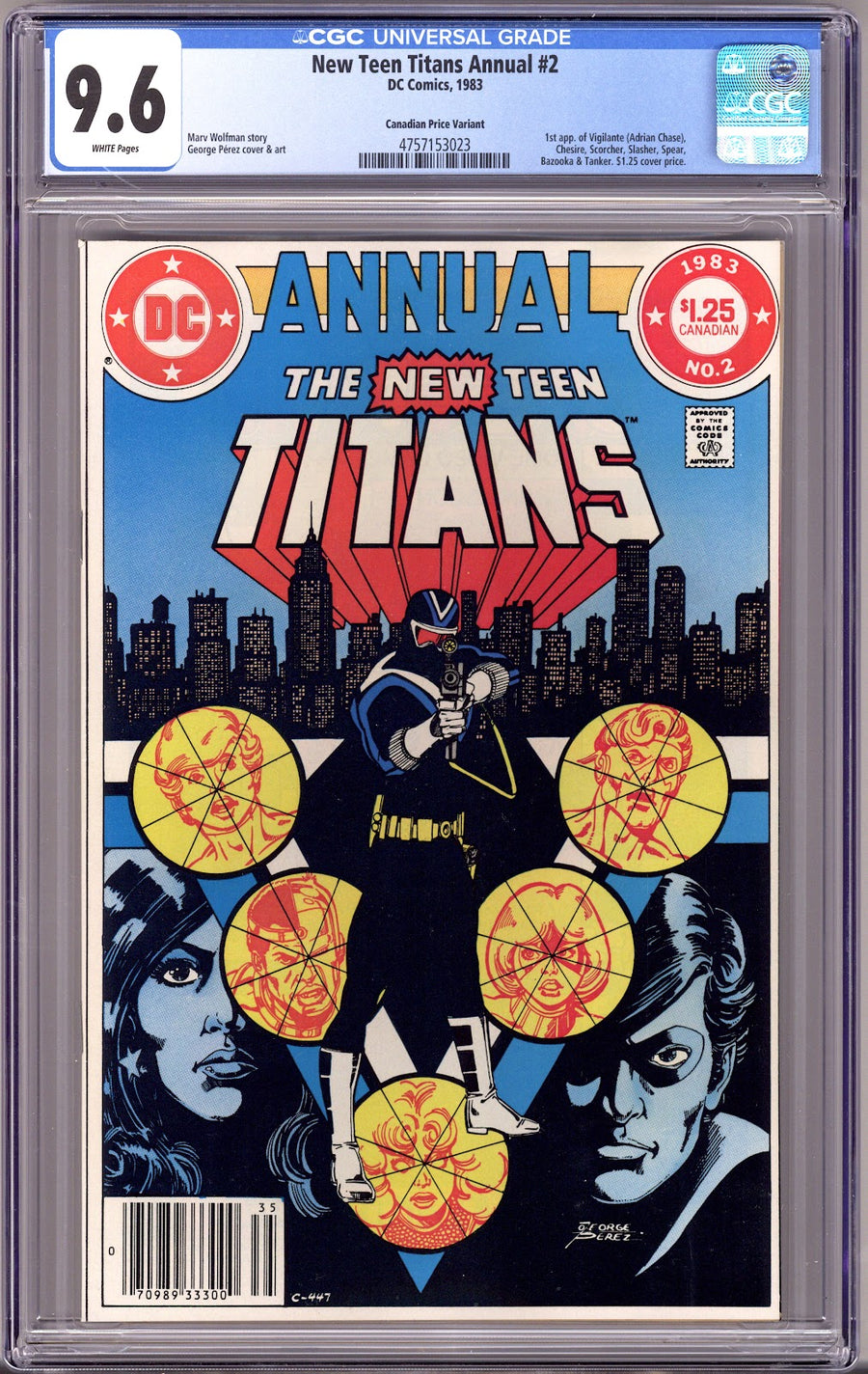 The New Teen Titans Annual Vol 1 2 CGC 9.6 (NM+)   (1983)   Canadian Price Variant